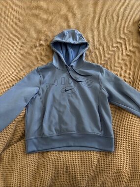 Nike Slate Blue Embroidered Logo Hoodie